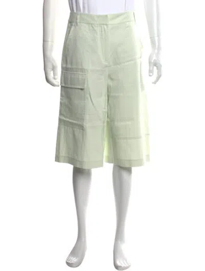 Pre-owned Tibi Cargo Shorts W/ Tags In Green