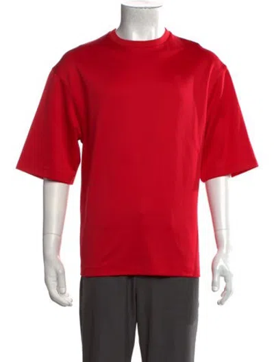 Pre-owned Tibi Crew Neck Short Sleeve T-shirt In Red