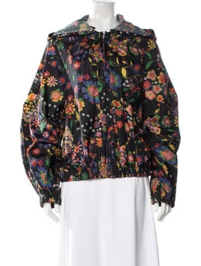 Pre-owned Tibi Floral Print Jacket In Yellow