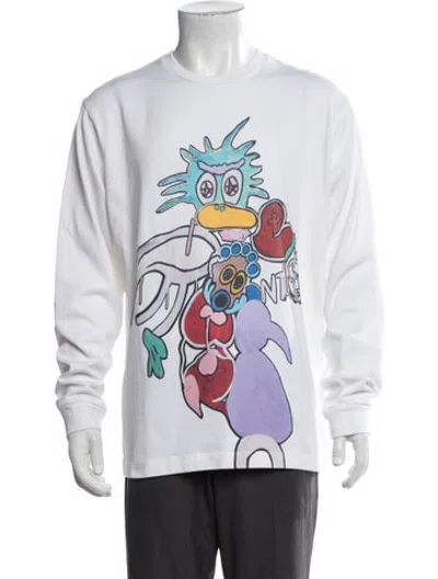 Pre-owned Tibi Graphic Print Crew Neck T-shirt W/ Tags In White