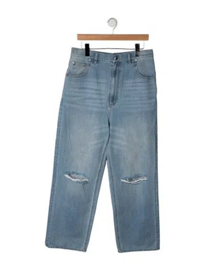 Pre-owned Tibi High-rise Straight Leg Jeans In Blue