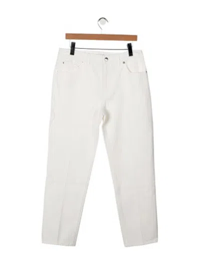 Pre-owned Tibi High-rise Straight Leg Jeans W/ Tags In White