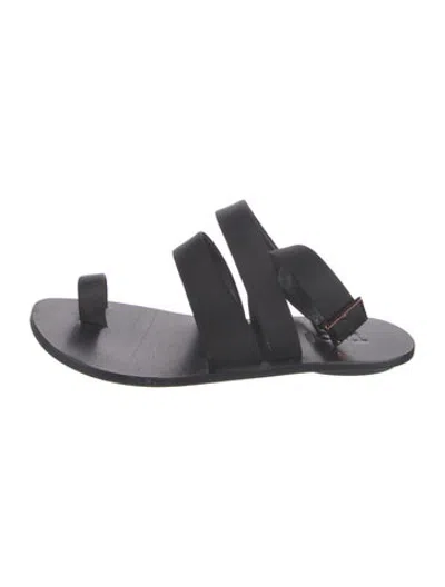 Pre-owned Tibi Leather Sandals In Black