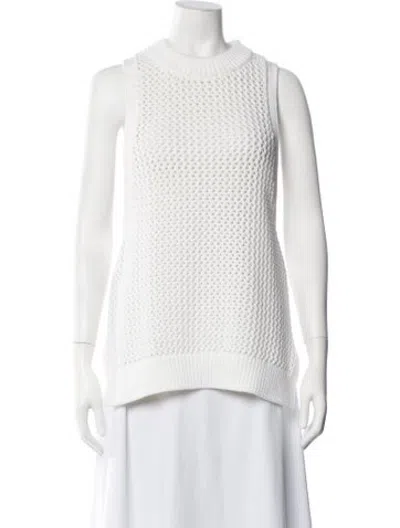 Pre-owned Tibi Mock Neck Sweater W/ Tags In White