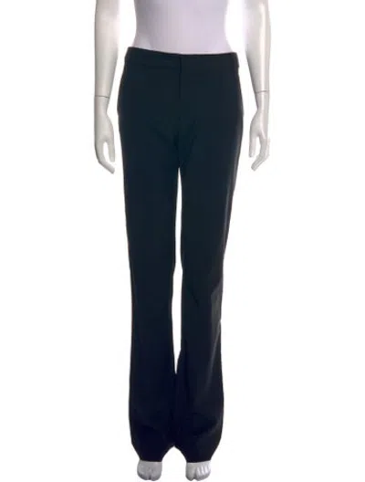 Pre-owned Tibi Straight Leg Pants In Black