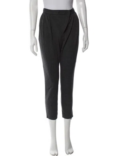 Pre-owned Tibi Straight Leg Pants In Grey