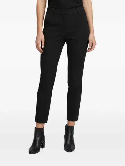 Pre-owned Tibi Stretch Crepe Trousers In Black