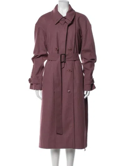 Pre-owned Tibi Trench Coat In Purple