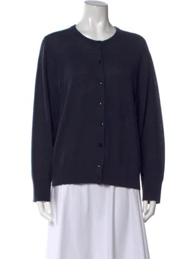 Pre-owned Tibi Wool Crew Neck Sweater In Blue