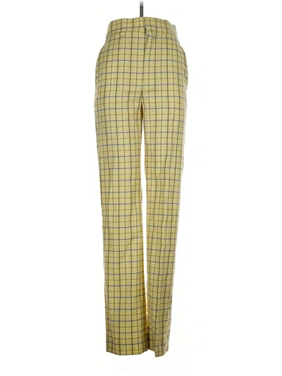 Pre-owned Tibi Wool Pants In Yellow