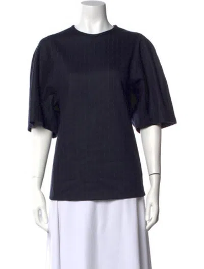 Pre-owned Tibi Wool Striped Top In Blue