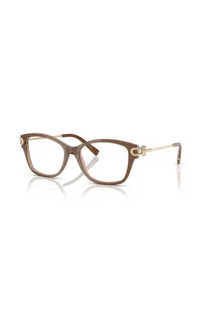 Tiffany & Co . 51mm Butterfly Optical Glasses In Brown
