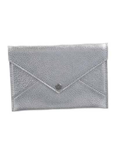Pre-owned Tiffany & Co Leather Card Holder In Silver