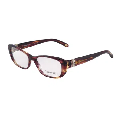 Tiffany & Co . Mini Clear Demo Lens Cat-eye Eyeglasses In Animal Print