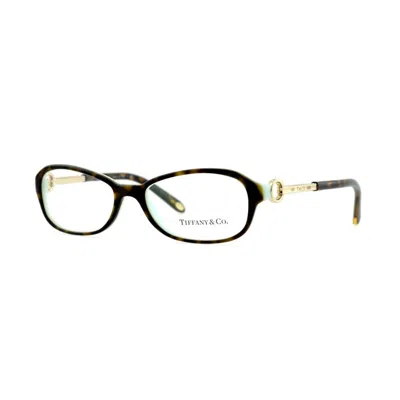 Tiffany & Co . Mini Havana Gold Eyeglasses With Clear Demo Lens In Multi