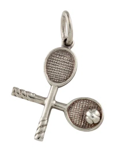 Pre-owned Tiffany & Co Tennis Racquet Charm In Multicolor