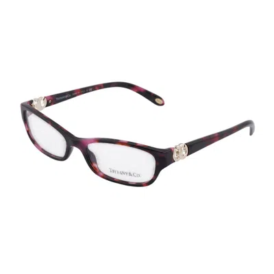 Tiffany & Co . Tf2042 Milky Pink Mini Havana Eyeglasses With Clear Demo Lenses In Multi