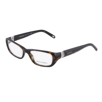 Tiffany & Co . Tf2069-b Unisex Eyeglasses With Clear Demo Lens In Brown