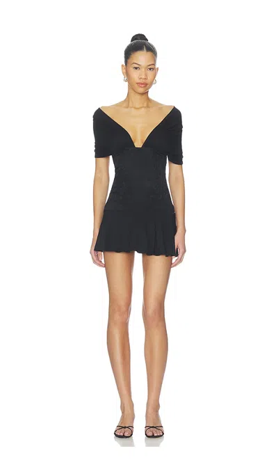 Tiger Mist Cleo Mini Dress In Black
