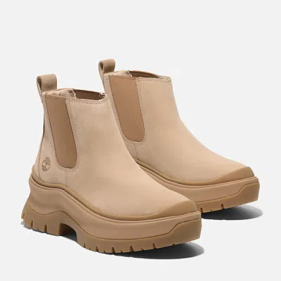 Timberland Roxie Lane Tb0a28xmen7 Boots Women Light Beige Nubuck Chelsea Shop238 In Brown