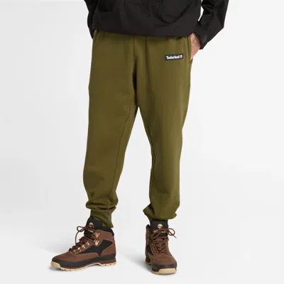 Timberland Woven Badge Sweatpant In Green