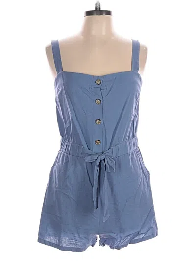 Pre-owned Timing Romper In Blue