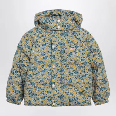 Tiny Cottons Floral-print Quilted Down Jacket In Multi