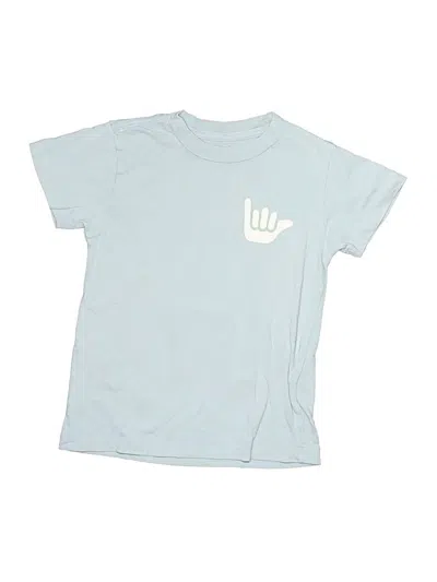 Pre-owned Tiny Whales Kids' Short Sleeve T-shirt In Blue