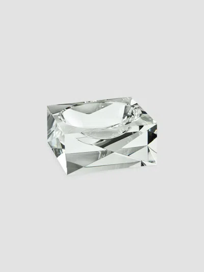 Tizo Clear Crystal Pyramid Diamond Bowl