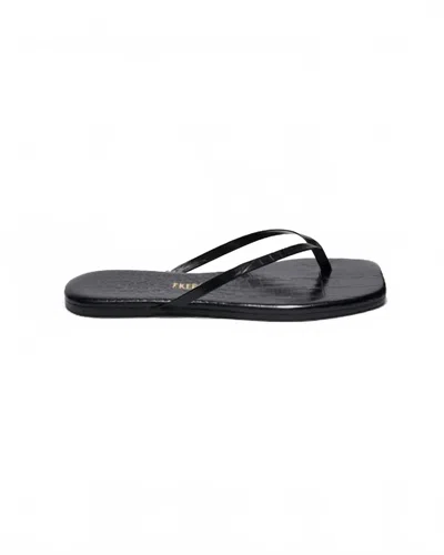 Tkees Women's Square Toe Lily Croc Flip-flops In Sable In Blue