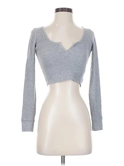 Pre-owned Tna Long Sleeve T-shirt In Gray