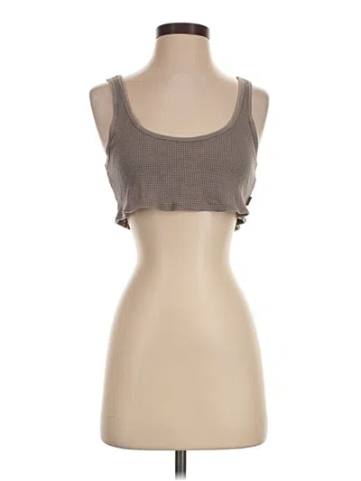 Pre-owned Tna Tank Top Tan Strapless Neckline Tops