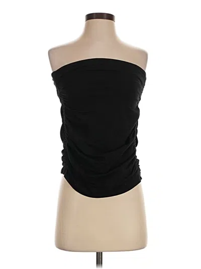 Pre-owned Tna Tube Top Black Strapless Neckline Tops