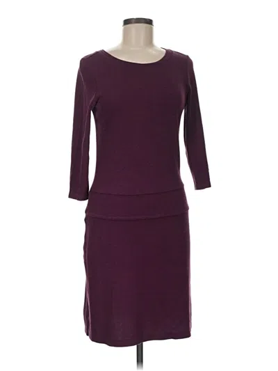 Pre-owned Toad And Co Casual Dress In Burgundy