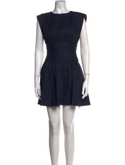 Pre-owned Toccin Crew Neck Mini Dress In Black