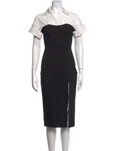 Pre-owned Toccin Knee-length Dress In Black