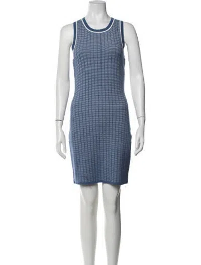 Pre-owned Toccin Striped Mini Dress W/ Tags In Blue