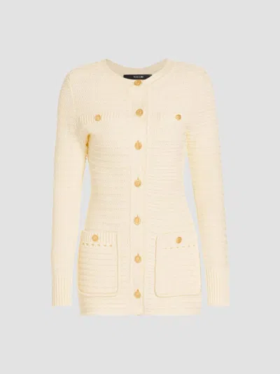Toccin Women's Constance Knit Jacket In Ivory