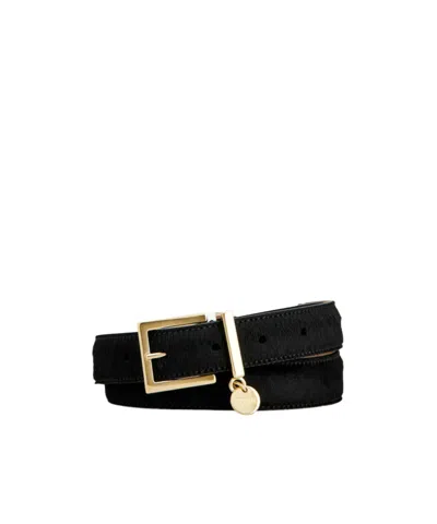 Tod's Belt In Pony Effect Leather In Black