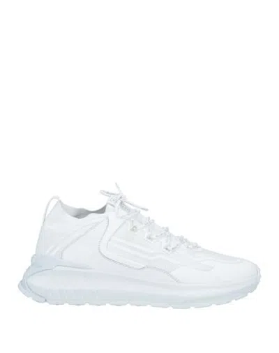 Tod's No Code Tod's No_code Man Sneakers White Size 8.5 Leather, Textile Fibers