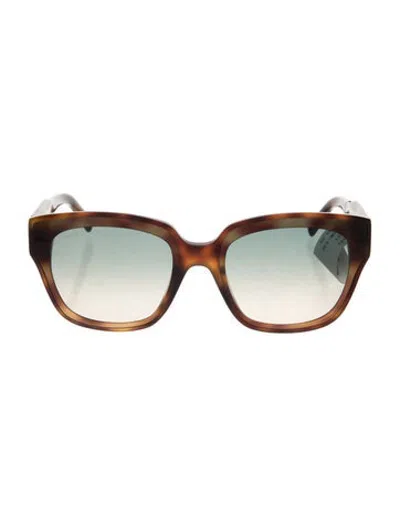 Pre-owned Tod's Square Gradient Sunglasses In Brown