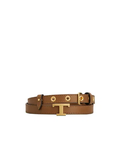 Tod's T Timeless Belt In Brown