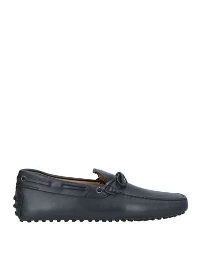 Tod's Man Loafers Black Size 7.5 Leather
