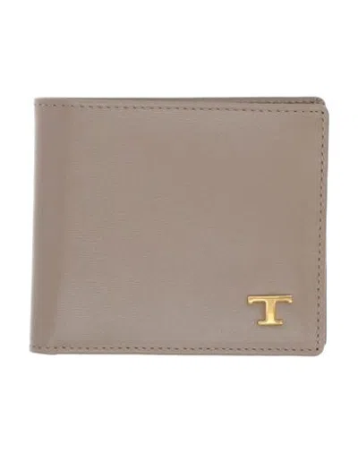 Tod's Man Wallet Light Grey Size - Leather