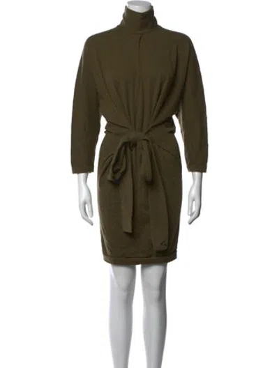 Pre-owned Tom Ford Cashmere Turtleneck Sweater In Green