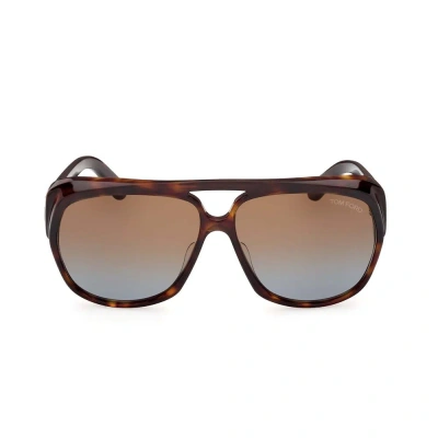 Tom Ford Eyewear Aviator Frame Sunglasses In Multi