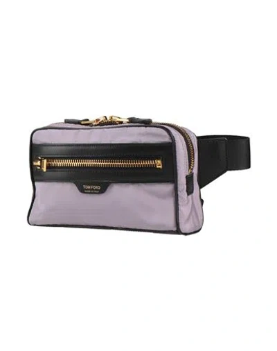 Tom Ford Woman Belt Bag Lilac Size - Textile Fibers, Leather In Purple