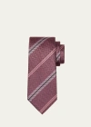 Tom Ford Men's Mulberry Silk Stripe Tie In Blush