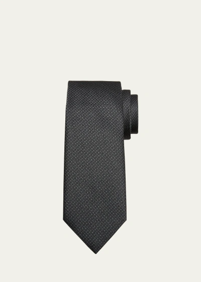 Tom Ford Men's Mulberry Silk Woven Tie In Black