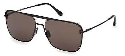Pre-owned Tom Ford Nolan Ft 0925 Black/grey 60/16/145 Men Sunglasses In Gray